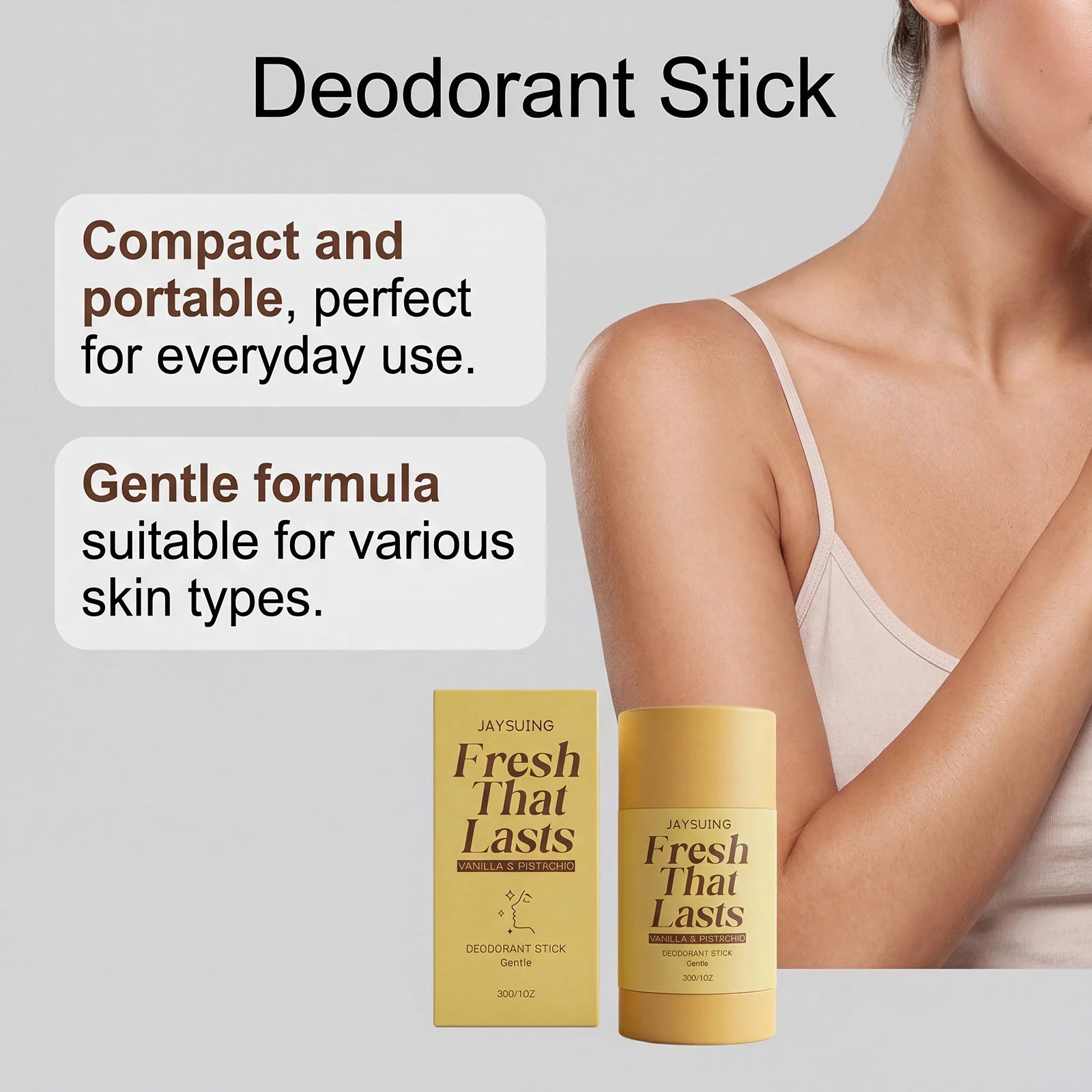 Vanilla Deodorant Antiperspirant Remove Underarm Body Bad Odor Refreshing Lasting Aroma Anti Sweating Portable Perfumed Stick Oasis Select