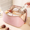 Makeup Organizer Female Toiletry Kit Bag Make Up Case Storage Pouch Luxury Lady Box, Cosmetic Bag, Organizer Bag for Travel Zip Oasis Select style 1 bag pink
