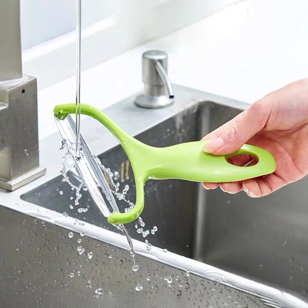 Stainless Steel Vegetable Peeler & Wide-Mouth Grater Slicer