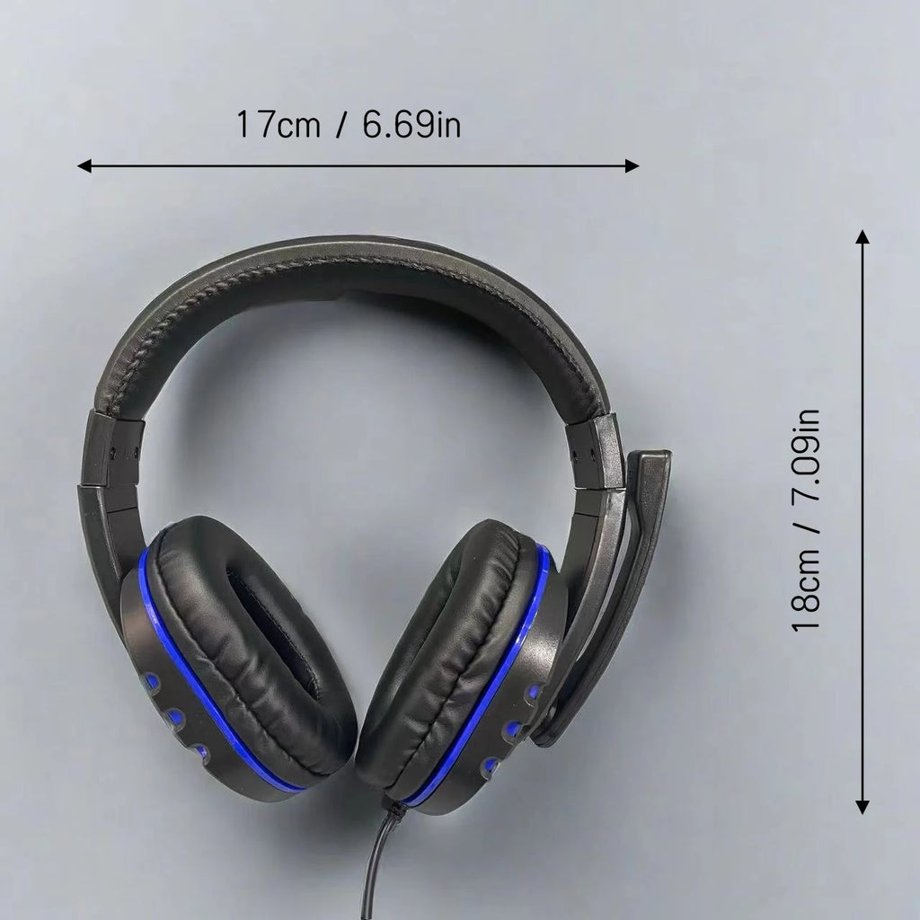 7260 Wired Headphones with Microphone，Suitable for work meetings、Study Recording、Entertainment Games，Compatible：PS4/PS5/Xbox One Oasis Select