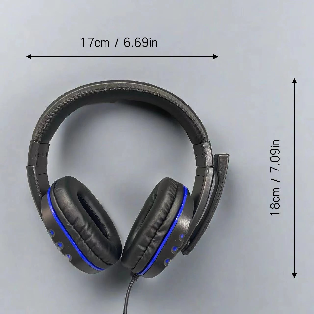 7260 Wired Headphones with Microphone，Suitable for work meetings、Study Recording、Entertainment Games，Compatible：PS4/PS5/Xbox One Oasis Select