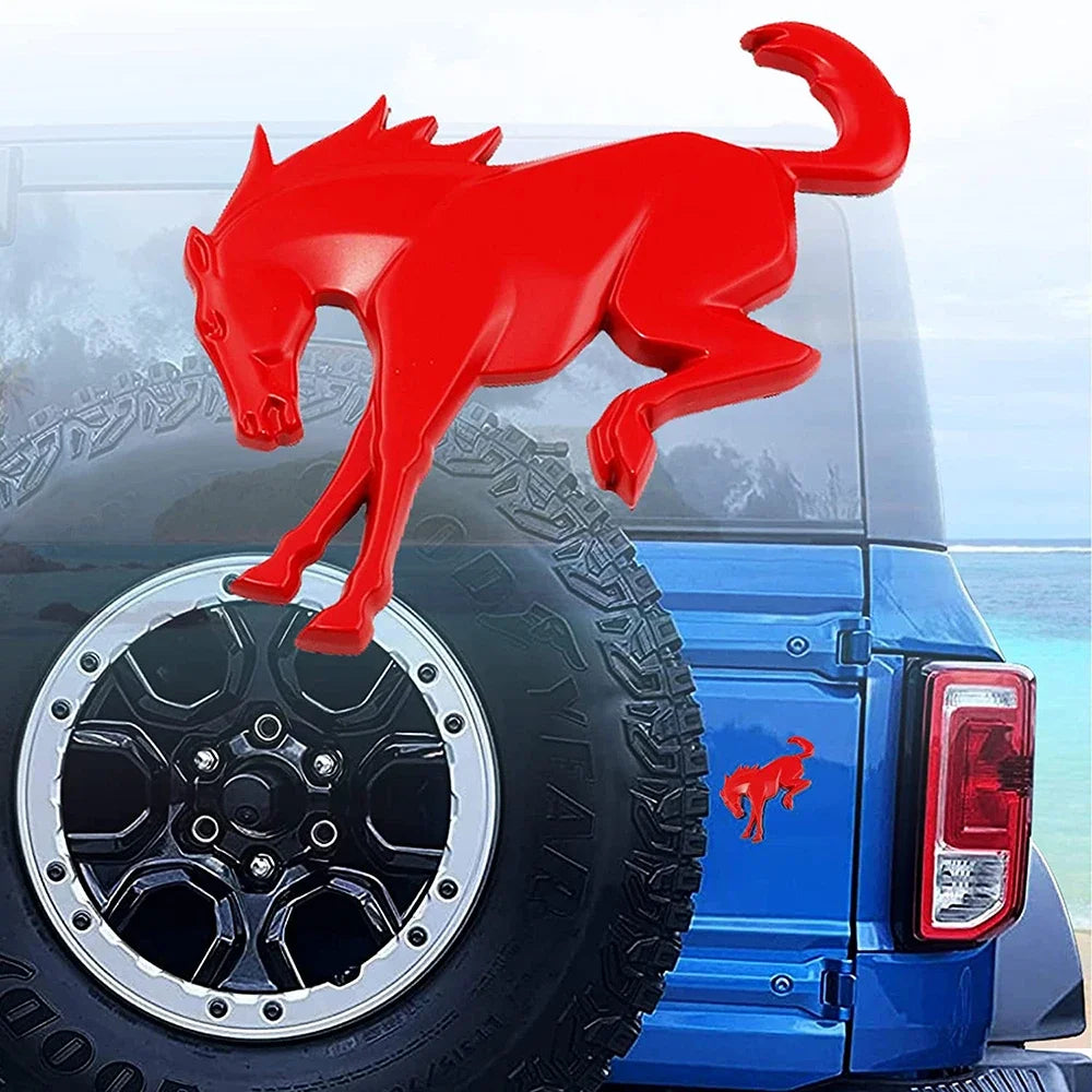 3D Emblem Decals Stickers Vinyl Rear Emblem Black ABS Tailgate Compatible with Ford Bronco Sport Accessories 2020 2021 2022 2023 Oasis Select Red