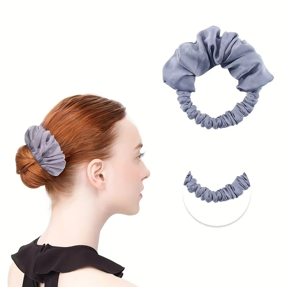 Satin Elastic Headband & Heatless Curl Tool – 8 Colors