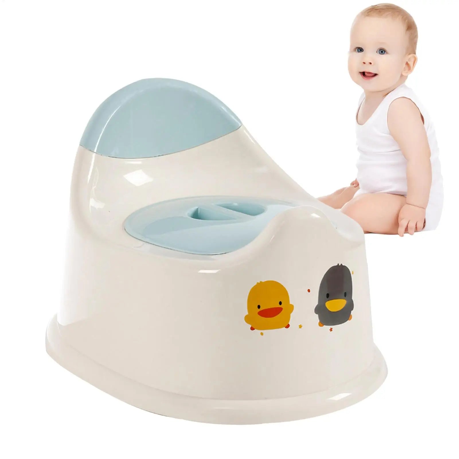 Baby Potty Training Toilet Potty Seat Anti-Slip Portable Toddler Training Toilet Chair with Lid for Children Travel Boys Home Oasis Select