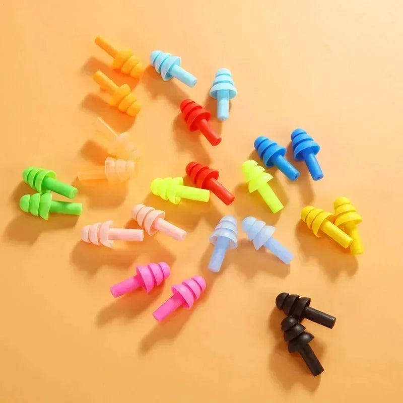 10-50pairs Ear Plugs Sound insulation Waterproof Silicone Ear Protection Earplugs Anti-noise Sleeping Plug For Noise Reduction Oasis Select