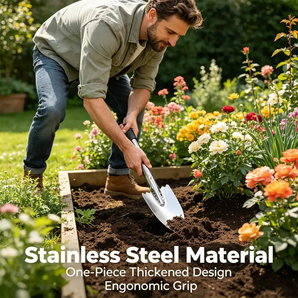 Heavy Duty Stainless Steel Garden Trowel – Dig, Weed & Plant