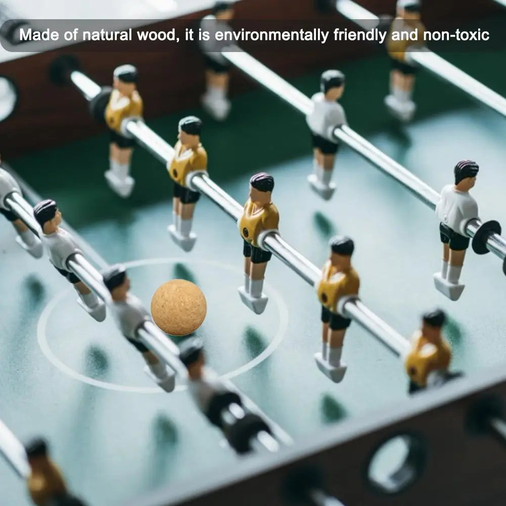 1Pcs/6pcs/12pcs 36mm Cork Solid Wood Foosball Table Soccer Ball Football Baby Foot Table Football Desktop Table Soccer Oasis Select