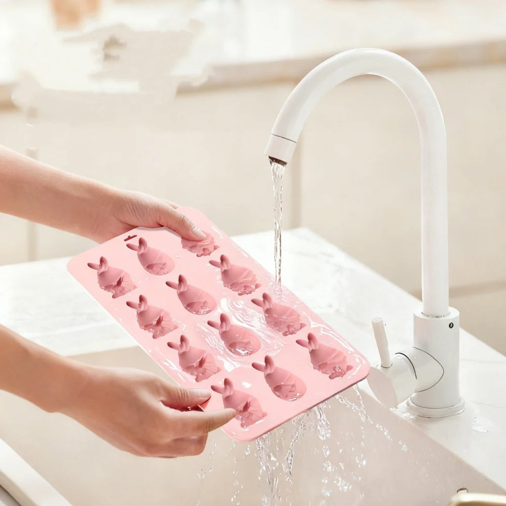 New Easter Rabbit Shaped Silicone Mold Bunny Jelly Chocolate Cake Mould Baking Tool Easter Party Decoration Kitchen Bakeware Oasis Select