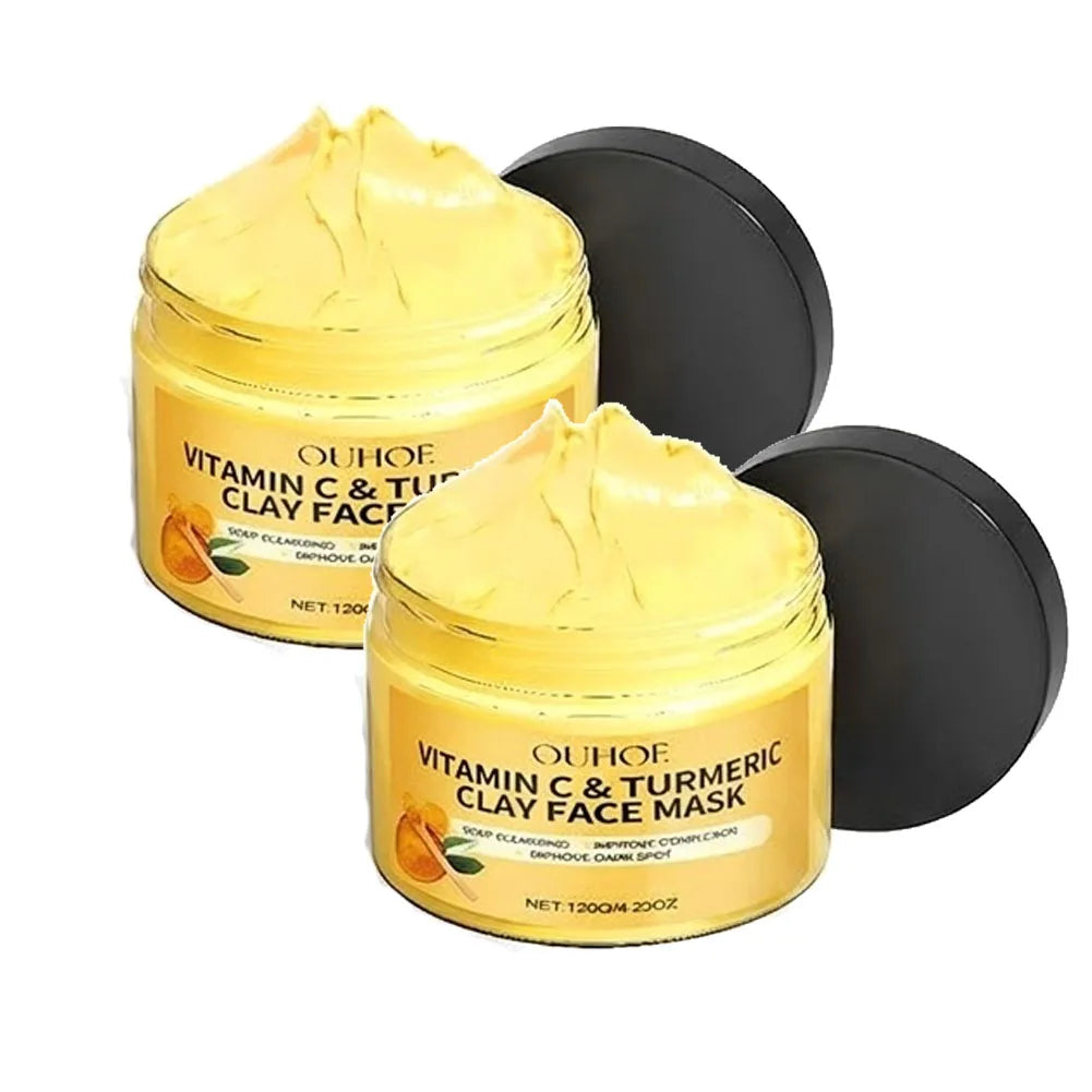 Turmeric Vitamin C Clay Mask Clay for Dull & Blemish-Prone Skin, Deep Cleansing Facial Mask, Face Masks Skincare Oil Control Oasis Select