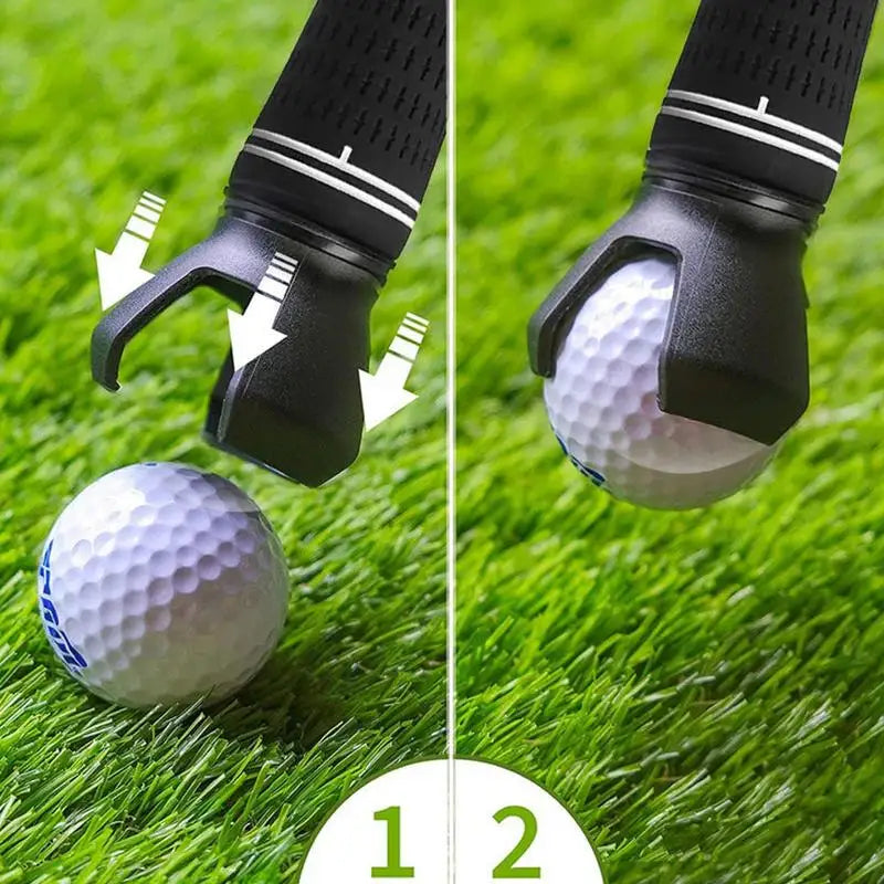 Golf Ball Pick Up Tool Screw-On Putter Claw Grabber Retriever Durable Back Knee Saver Portable Golfer Training Aid Oasis Select