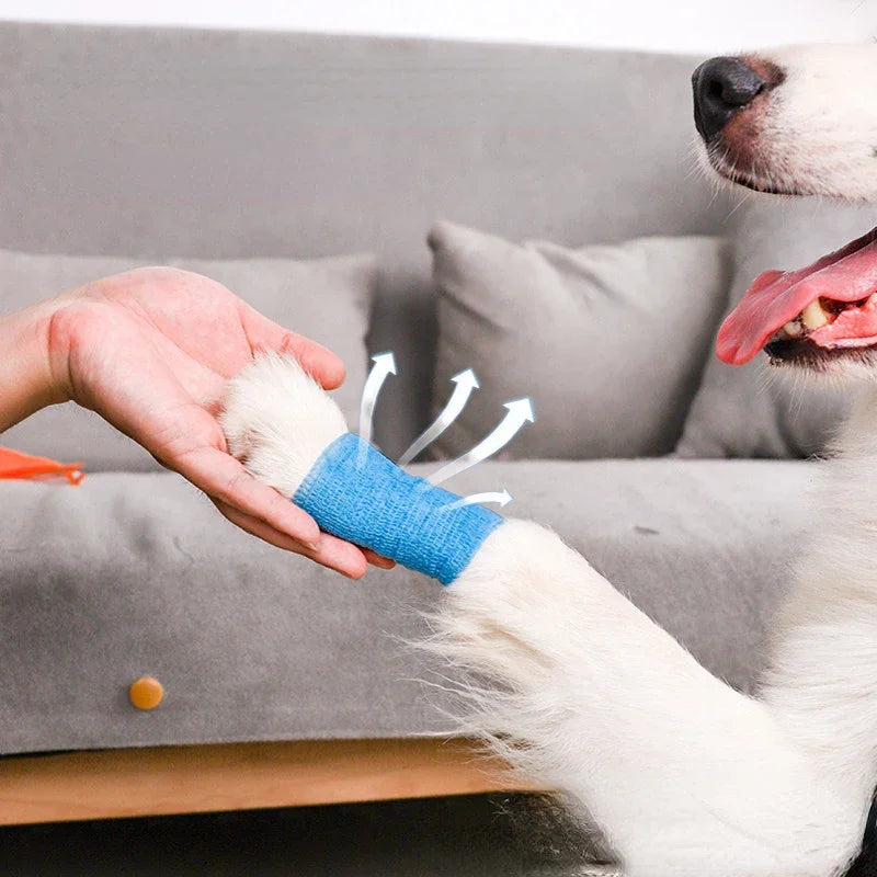 Self-adhesive Elastic Bandage For Pet Nonwoven Bandage Cover Protector Dog Outdoor Retractable Sports Tape Self Adherent Bandage Oasis Select