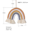 Rainbow Pendant Children's Room Decoration Woven Fringe Decoration Woven Tapestry Rainbow Room Pendant Room Decor Oasis Select Brown