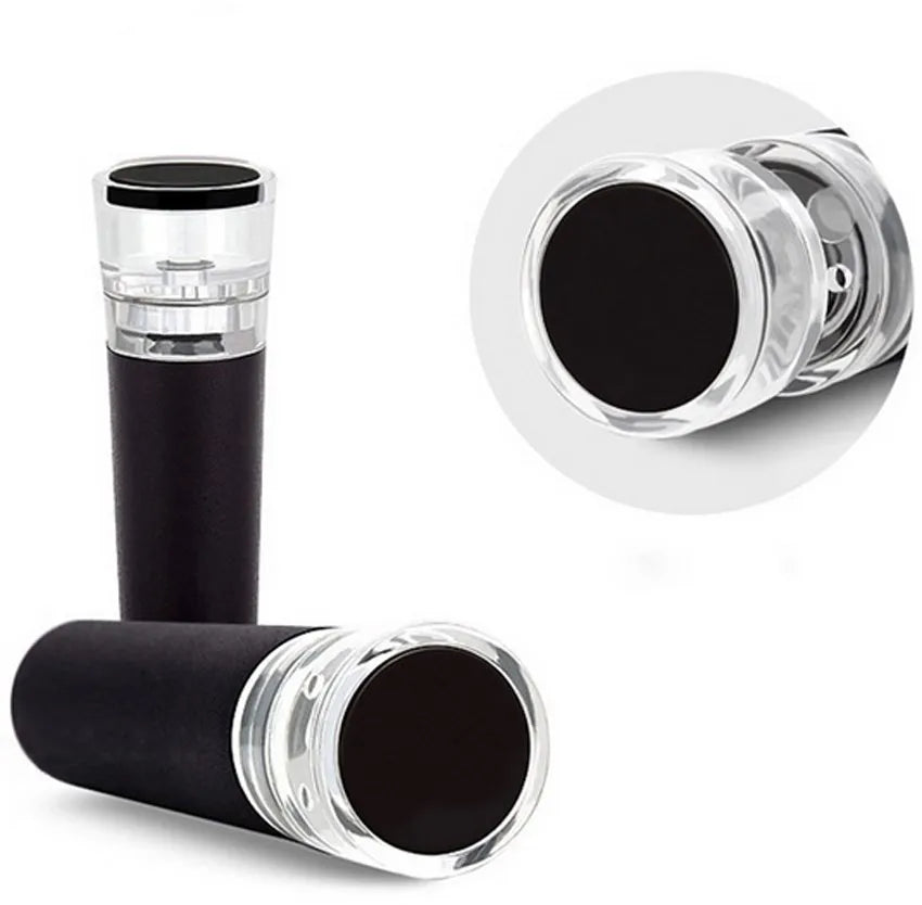 4pc Vacuum Pump Reusable Bottle Cap Stopper Diamond Cut Sealer Airtight Wine Beer Soda Cork Closer Wine Cork Lid Bar Accessories Oasis Select