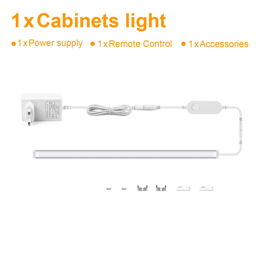 Tuya Zigbee LED Cabinet Light Bar Kit-WiFi Dimmable Aluminium Tube for Kitchen Closet Voice Control Compatible with Google Alexa Oasis Select 40CM White 1PCS LED Light Bar