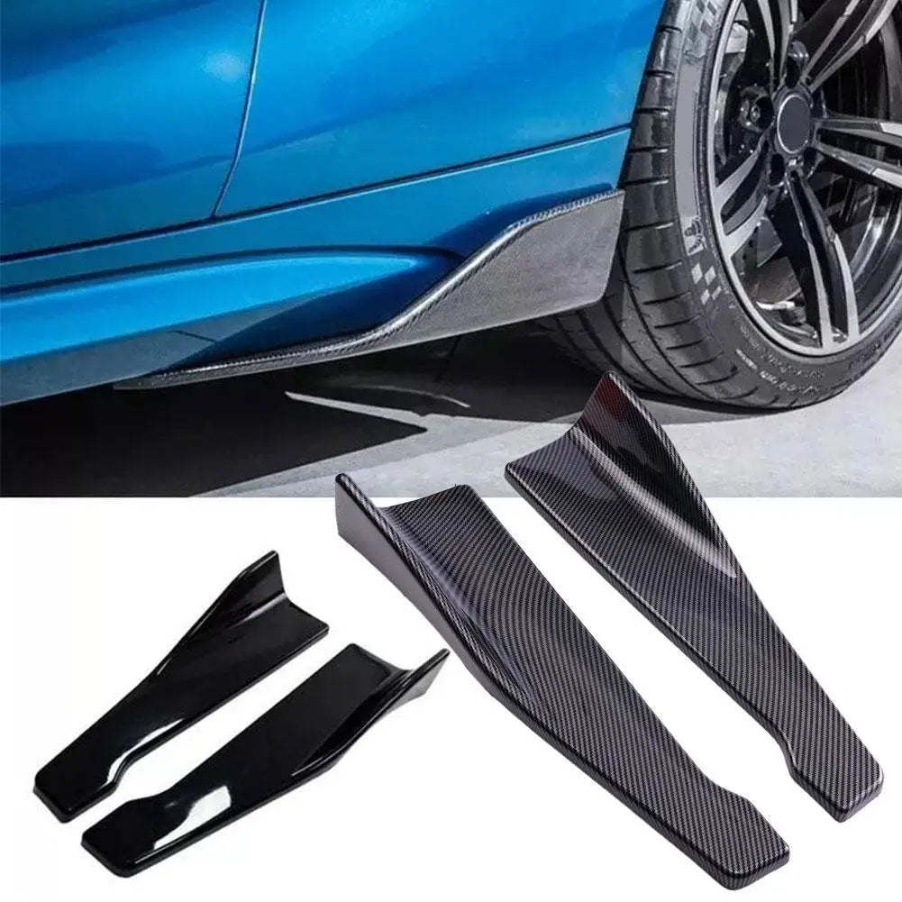 48CM Length Car Side Skirt Rear Bumper Lip Splitter Winglet Aprons Protector Scratch Automotive Accessories Oasis Select