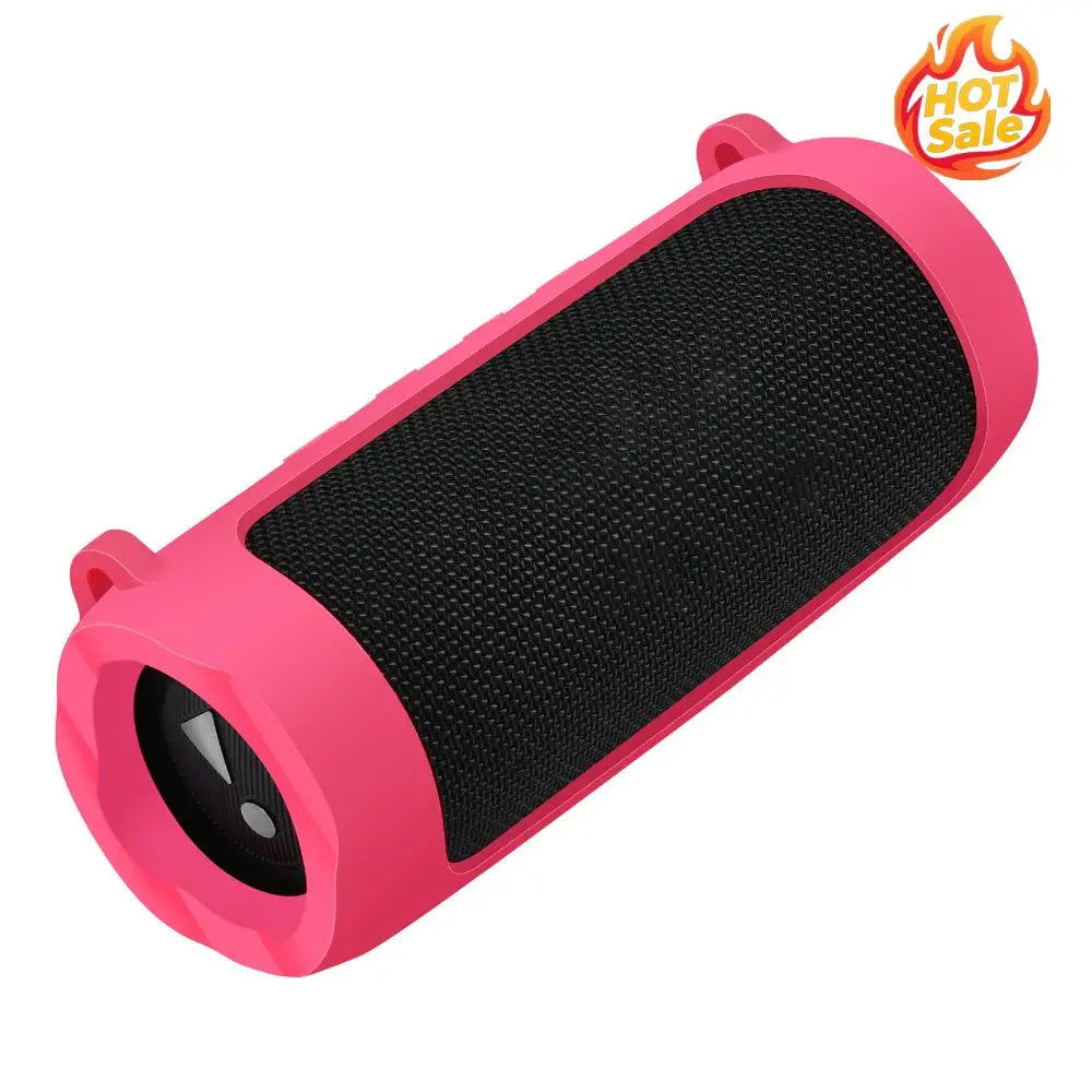 Silicone Protective Cover with Carabiner Waterproof Speaker Protective Case Adjustable Strap Portable for JBL Flip 6/Flip 5 Oasis Select