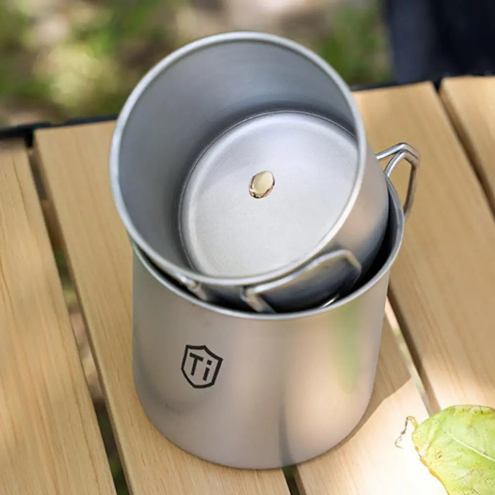 Titanium Drinking Mug with Lid – Lightweight Anti-Mold Cup Titanium Travel Mug Oasis Select