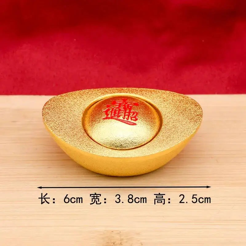 Red Oil Rotating Ornament Rotatable Desktop Decoration Living Room Opening Decoration Oasis Select Oil Yuanbao Spinning