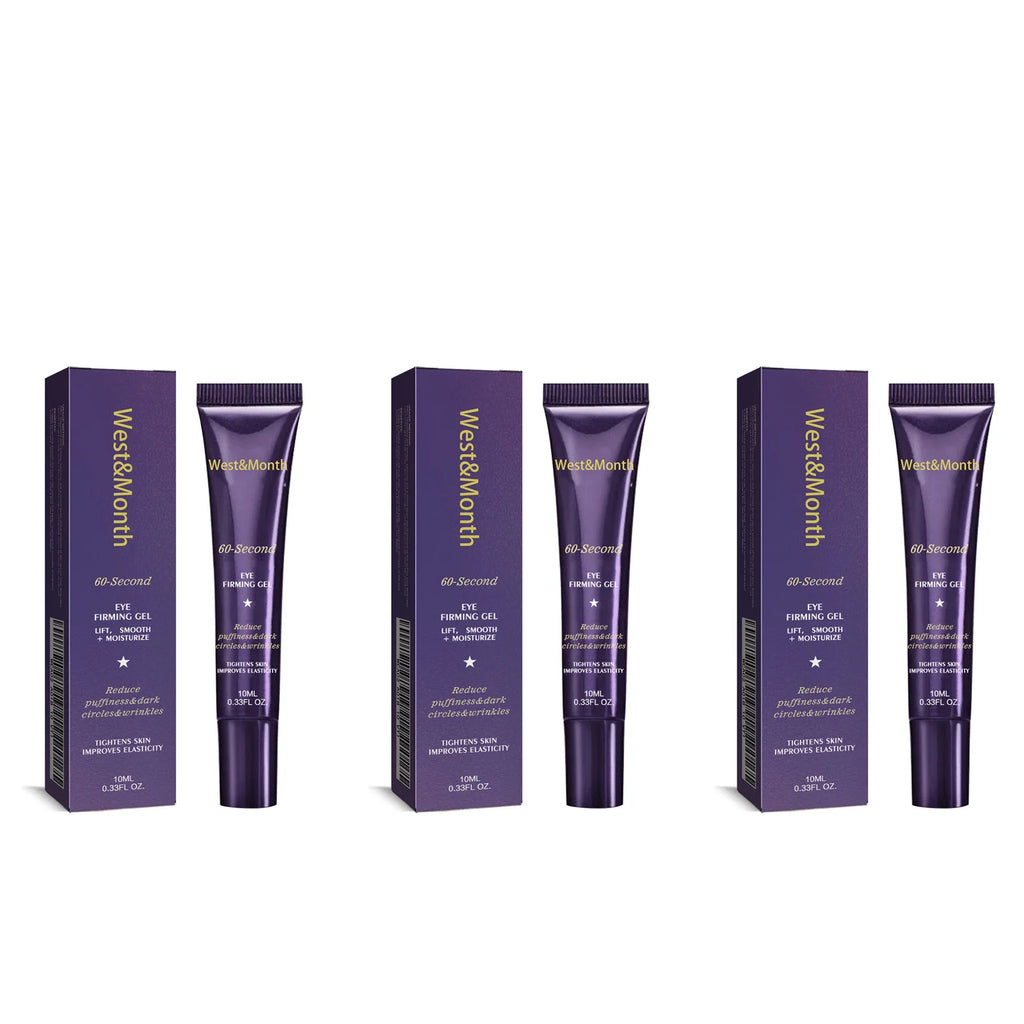 Firming Eye Gel Lighten Fine Lines Dark Circles Lifting Puffy Remover Eye Bags Anti-Puffiness Moisturizing Brightening Eye Care Oasis Select 3 x 10ml Boxed