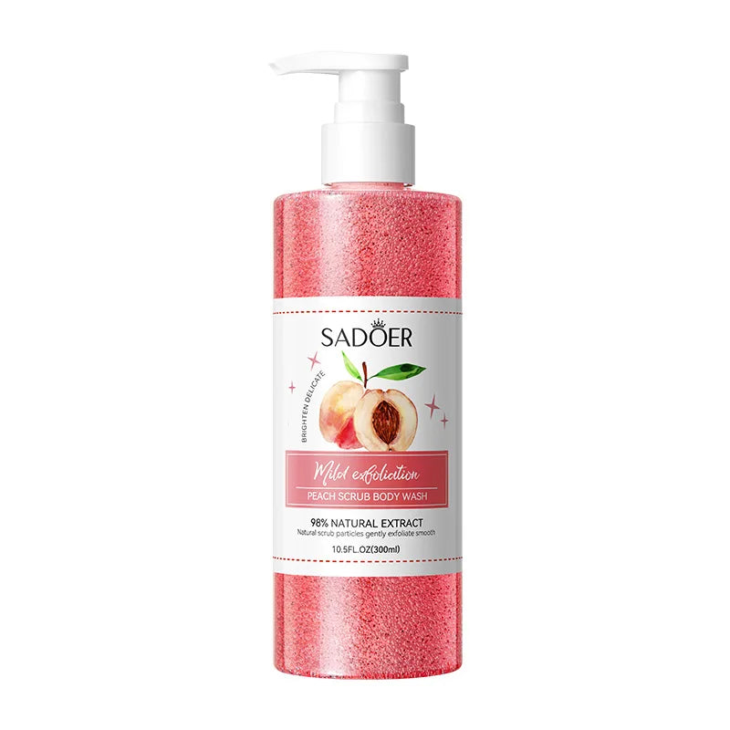 300ml Exfoliating Shower Gel with Fine Scrub Particles That Cleanse Skin Impurities, Brighten Skin Tone, Make Skin Clean and Silky, and Emit a Pleasant Fragrance Oasis Select 1Pc 3