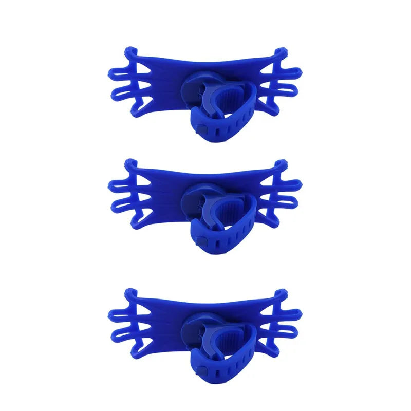 1/2/3pcs Rotatable Mobile Phone Bicycle Motorcycle Holder Bike Safe Bracket Silicone Support Silicone Pull Type Phone Stand Oasis Select 3pcs Blue