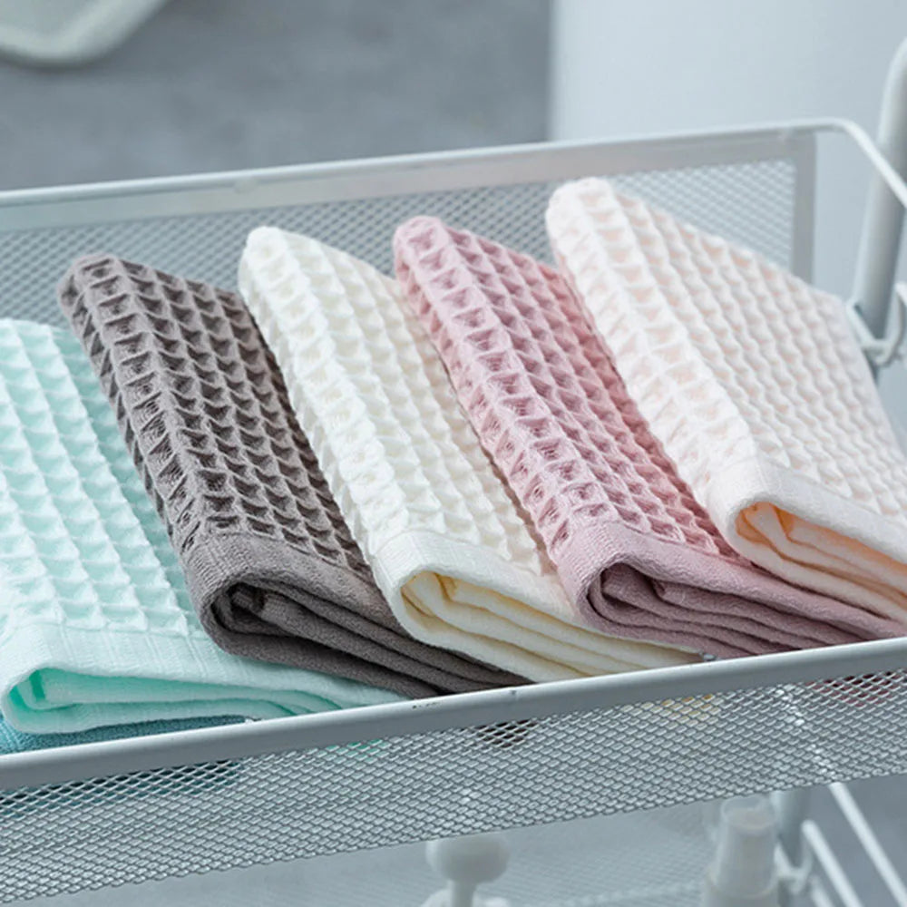 100% Cotton Waffle Towel – Lightweight, Quick-Dry & Absorbent