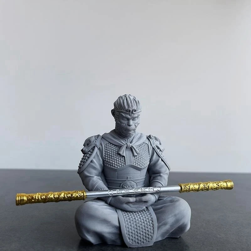 Fish tank landscape Sun Wukong battle Buddha decoration micro landscape decoration submerged small stone Zen decoration Oasis Select A 5cm x 7cm