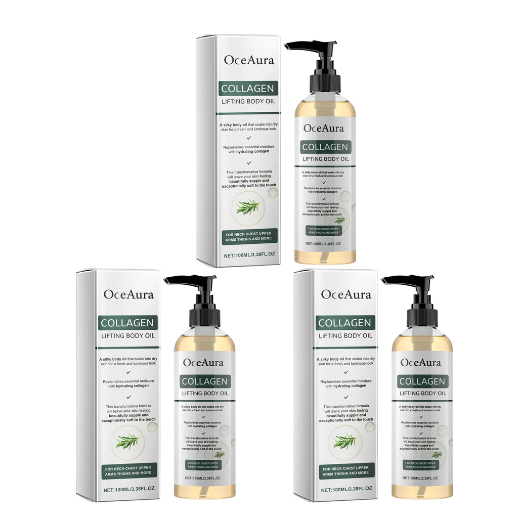 OceAura Collagen Firming Body Oil – Deep Moisturizing 100ml Firming Body Oil Oasis Select 3pcs