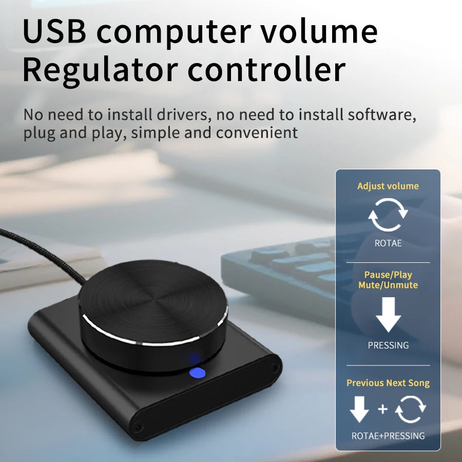 GGBEE USB Volume Control Knob – Dual Mode PC & Mac Audio USB Audio Controller Oasis Select