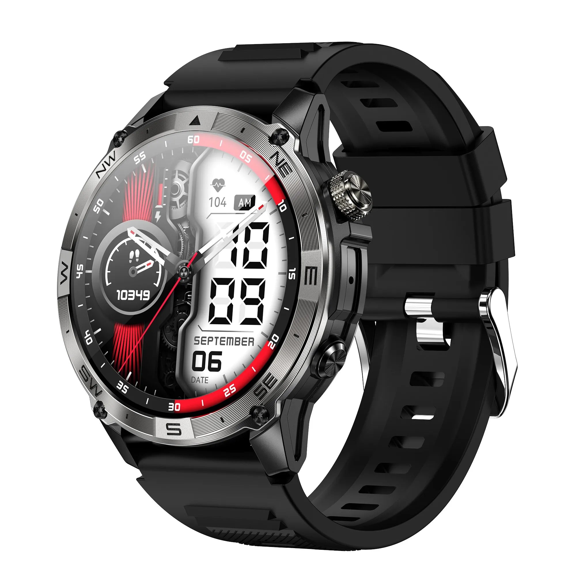 MINGCC HK08 AMOLED Smart Watch – GPS, Bluetooth Call, Waterproof