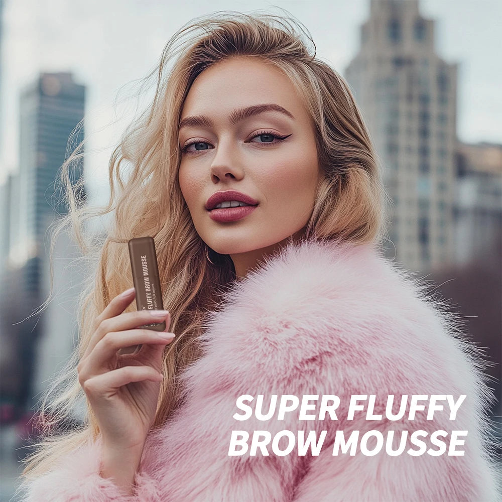 Waterproof Eyebrow Mousse Superfluff Volumizing Brow Thick Fluffy Brows Soft Long-lasting Makeup Fluffy Thick Eyebrows Makeup Oasis Select
