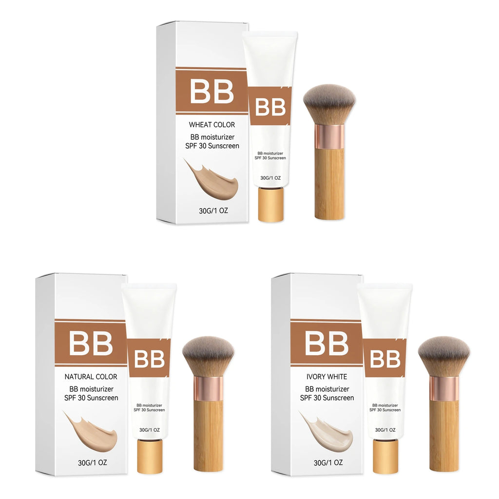 Sunscreen BB Cream Serie Long Time Moisturize Concealer Pores Cover Blemishes Cosmetics Waterproof And Sweat Proof Makeup Tool Oasis Select