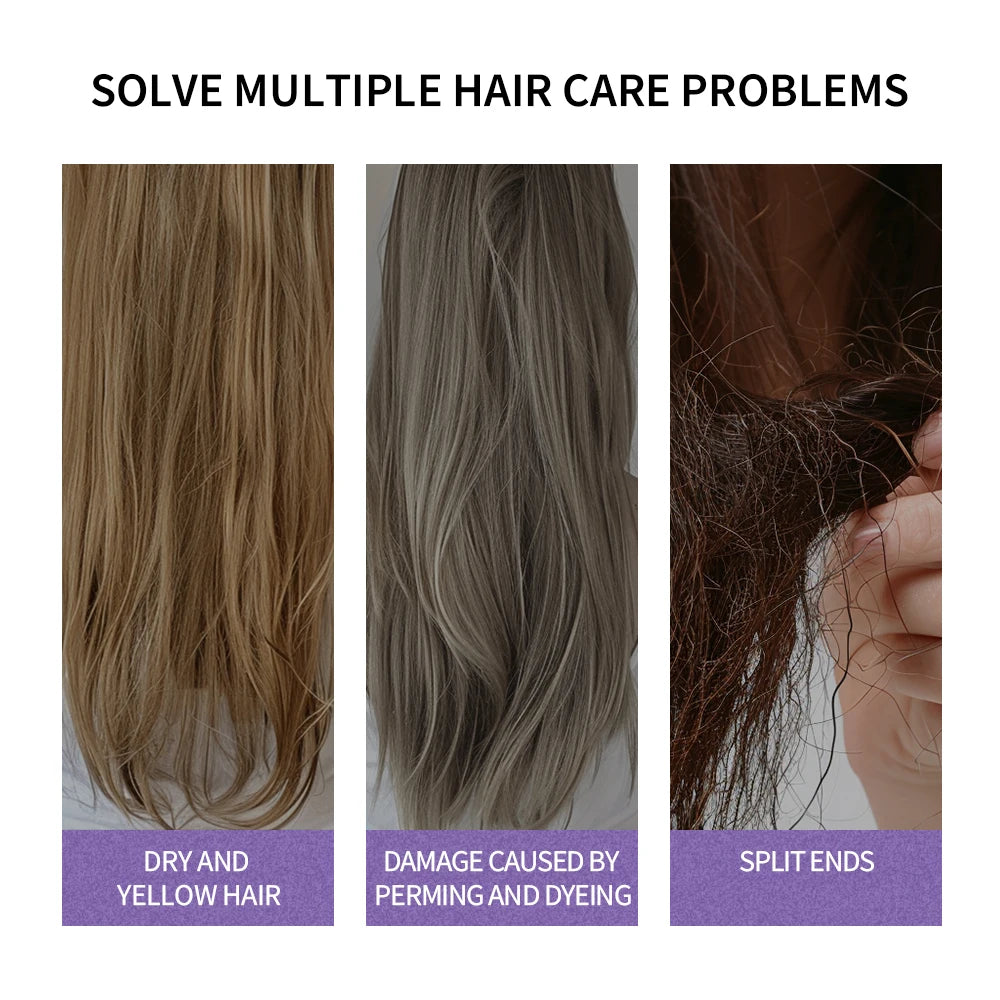 Purple Hair Dye Shampoo for Blonde to Cover Gray Non-irritating Hair Fading Yellow After Bleach Hair Shampoo Gray Hair Remedy Oasis Select