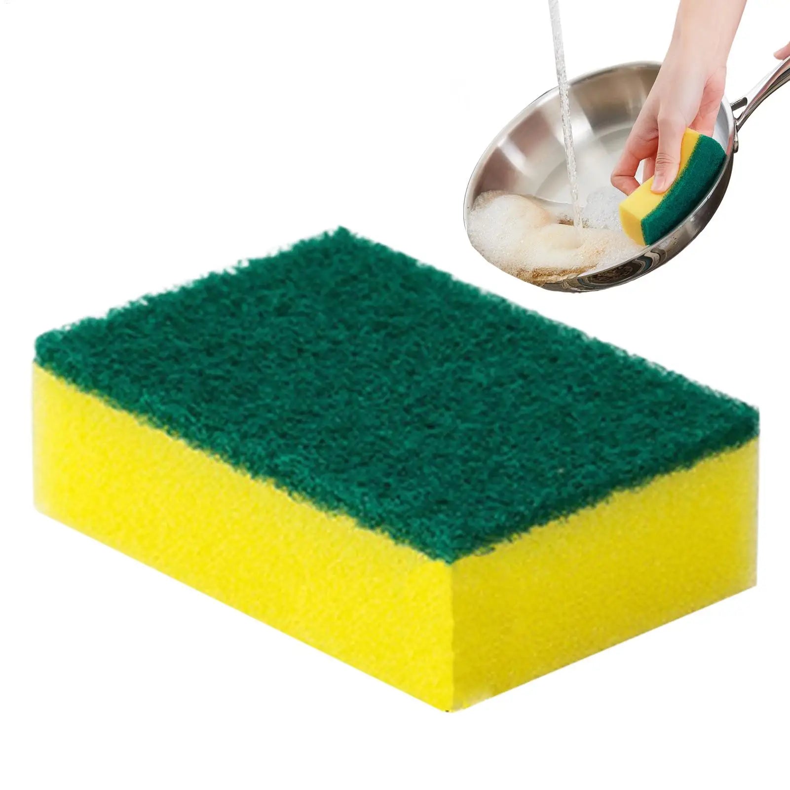 Dish Sponges Kitchen Non-Scratch Kitchen Sponges for Cleaning Reusable Scrubbing Pads Brush Cleaning Tools for Home Bathroom Oasis Select