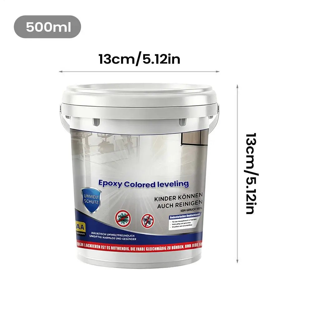 Epoxy Colored Sand Paint Non-Slip High-Gloss Coating Epoxy Colored Sand Floor Paint for Indoor Outdoor Garage Concrete Building Oasis Select C
