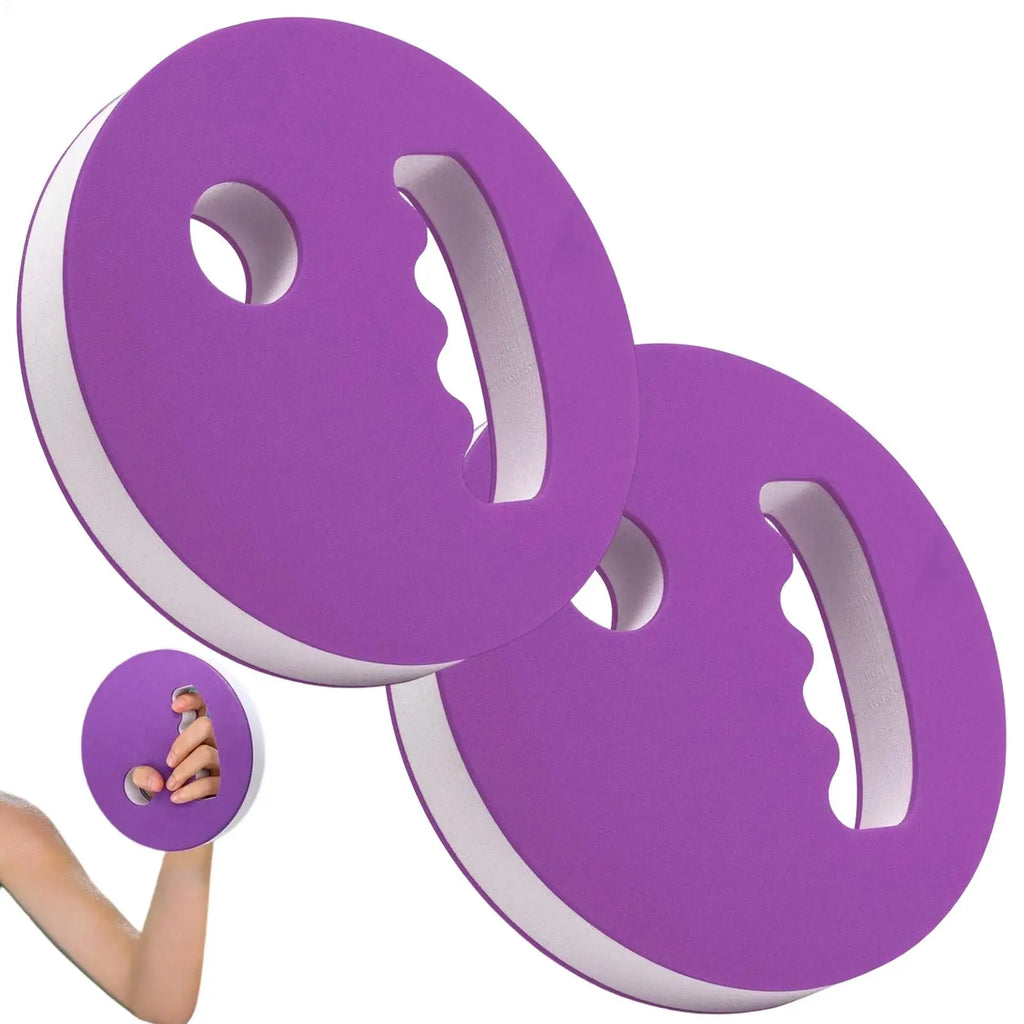2Pcs Water Exercise Discs Swim Hand Disc Buoyancy Pool Exercise Swim Training Tool EVA Foam Aerobic Equipment Water Paddle Board Oasis Select
