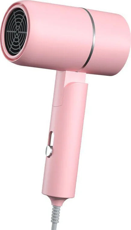 Folding Hairdryer With Carrying Bag Hot Air Anion Hair Care For Home MIni Travel Hair Dryer Blow Drier Portable Hair Brush Dryer Oasis Select Pink
