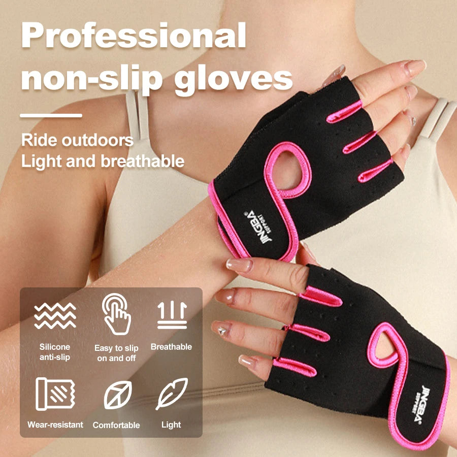 Gym Gloves Fitness Weight Lifting Gloves Body Building Training Sports Exercise Cycling Sport Workout Glove for Men Women Oasis Select