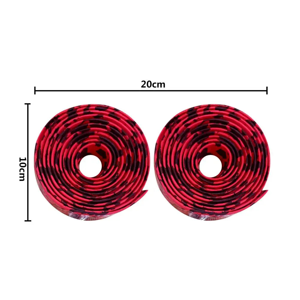 2pcs Road Bike Handlebar Tape Camouflage Cycling Wrap Wicking Tape Damping Stretch Absorb Sweat Anti-slip Handle Bicycle Belt Oasis Select