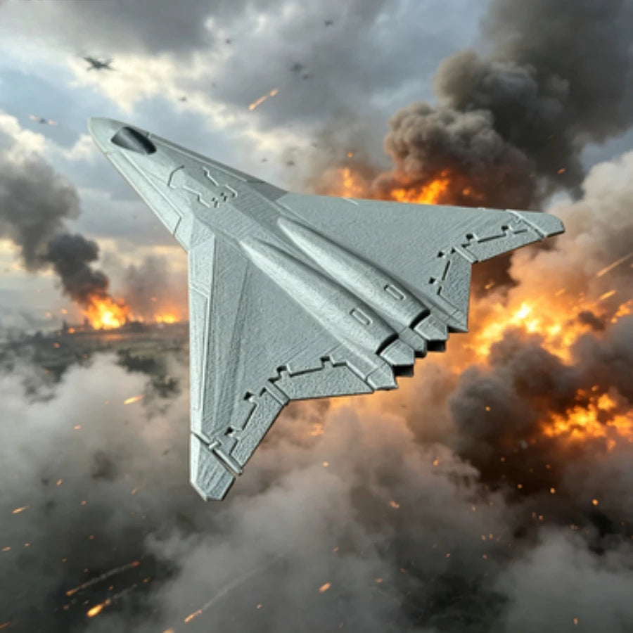 6th Gen Stealth Fighter Jet Model Modern Military Combat Aircraft DIY Assemble Warplane Figurine Aviation Collectible Desk Decor Oasis Select