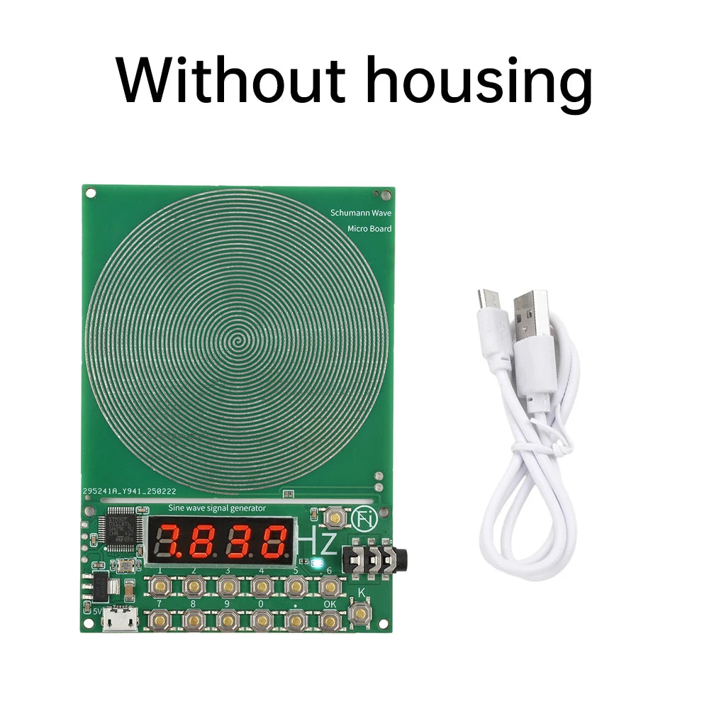 0.01-100000Hz Adjustable Sine Wave Resonance Generator Ultra Low Frequency Generator Resonator Sound Frequency Machine Micro USB Oasis Select Without housing 1