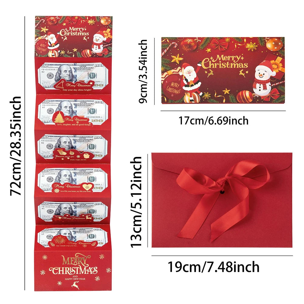 Christmas Cash Gift Envelope Box | Novelty Money Holder Set