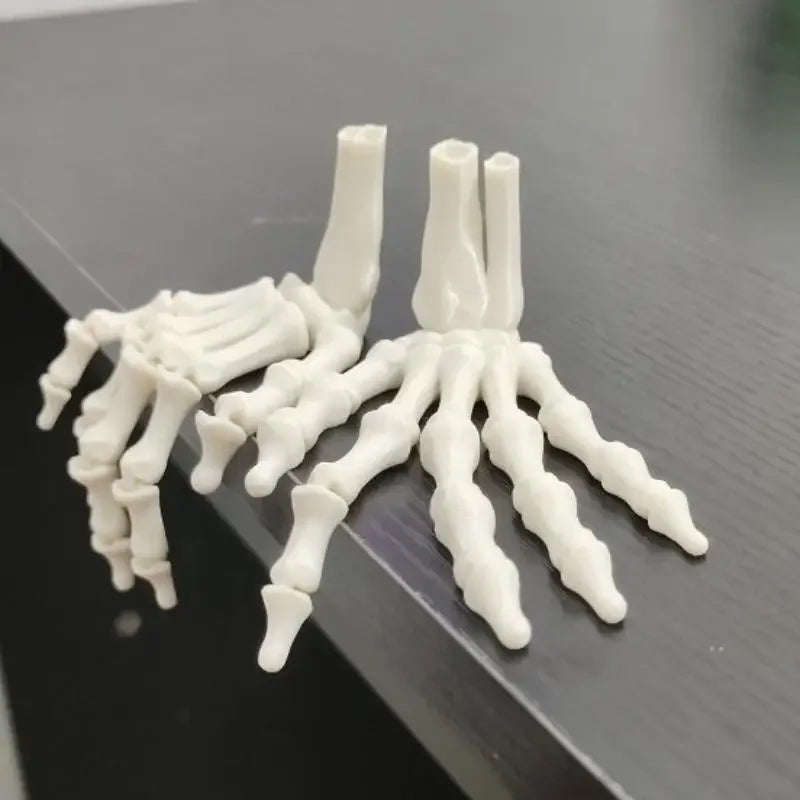 3D Printed Realistic Flexible Joint Skeleton Hand Model Ghost Halloween Party Decoration Home Ornament Oasis Select