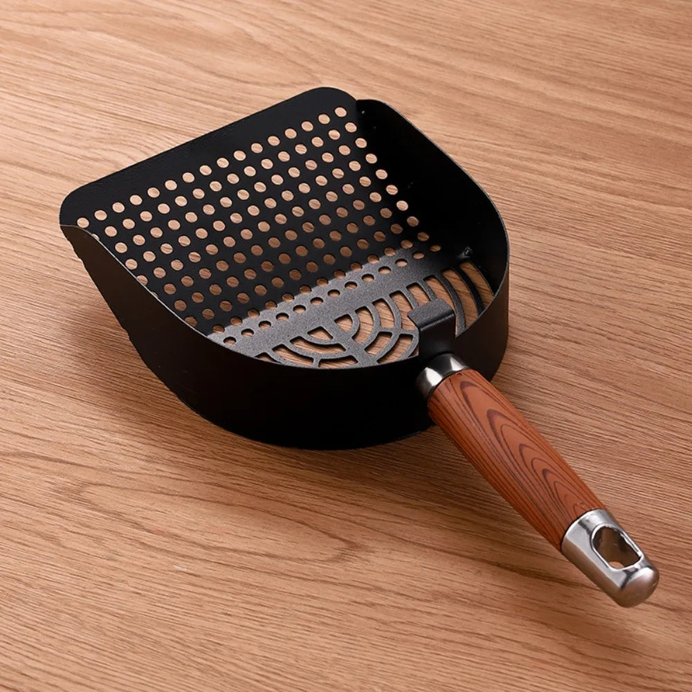 Stainless Steel Cat Litter Scoop – Long Handle Deep Sifter