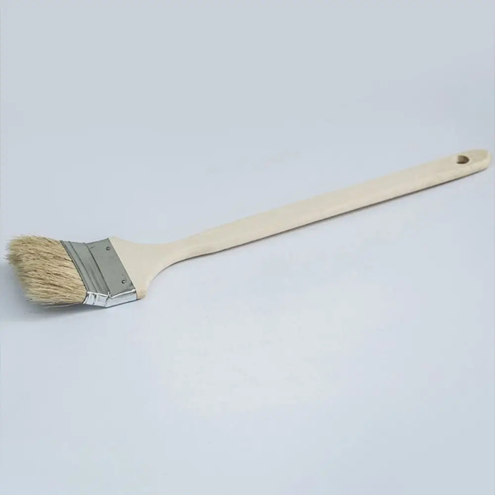 Long Handle Elbow Marine Paint Brush Solid Wood Handle Mixed Pig Mane Hair Elbow Paint Brush Cleaning Tool Wall Painting Oasis Select