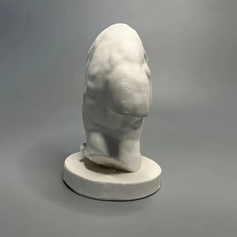Plaster Statue Desk Decoration Ornaments Plaster Bodybuilding HalfFigure Aesthetic Desk Art Sculpture Room Aesthetic Decor Oasis Select