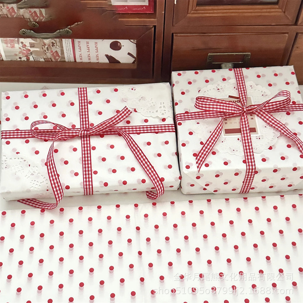 Polka Dot Pearl Gift Wrapping Sheets 10-Pack | Bouquet & Gifts