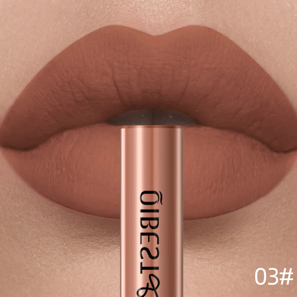 QIBEST Matte Liquid Lipstick – Long-Lasting Velvet Lip Gloss