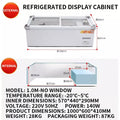 Tabletop Refrigerated Display Cabinet 1M/1.2M | Mobile Freezer