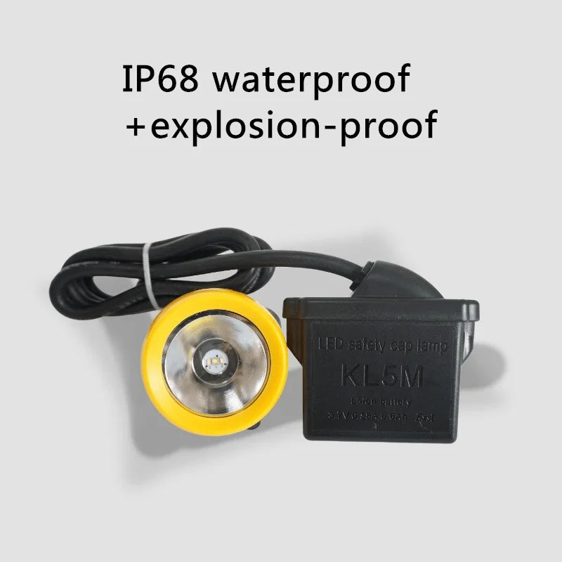 KL5M Miner Headlamp – IP68 Waterproof LED Work & Fishing Light